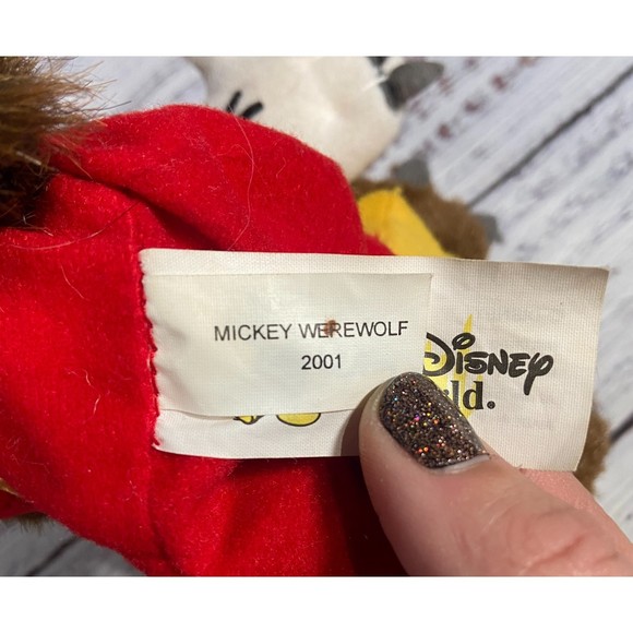 Vintage Mickey Mouse Werewolf Halloween 2001 Walt Disney World Plush - Picture 6 of 7